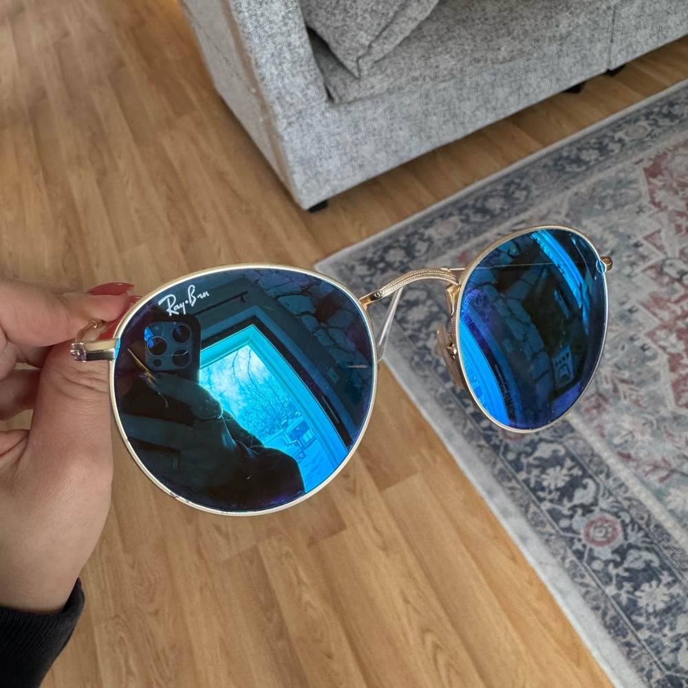 Round Flash Ray-Ban Sunglasses